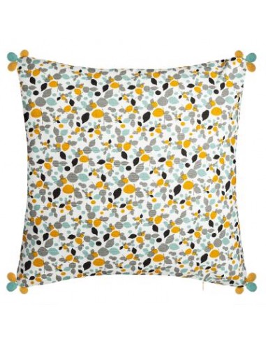 HOUSSE DE COUSSIN RAZZO 3 POMP 40X40CM HOME SWEET HOME Linge de maison