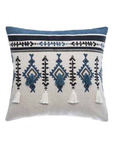 HOUSSE COUSSIN ETNIK POMPON 40X40CM HOME SWEET HOME Linge de maison