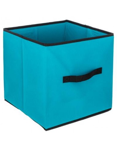 BOITE RGMT 31X31 TURQUOISE HOME SWEET HOME Boite rangement