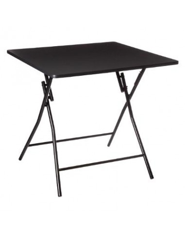 TABLE PLIANTE 80X80CM NOIR HOME SWEET HOME Table pliante