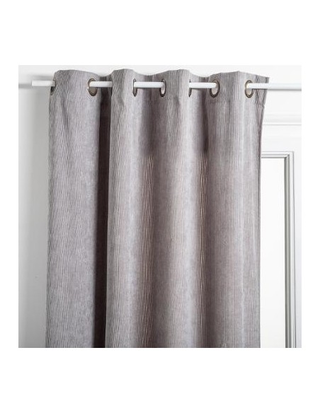 RIDEAU COTELE GRIS 140X260 HOME SWEET HOME Linge de maison