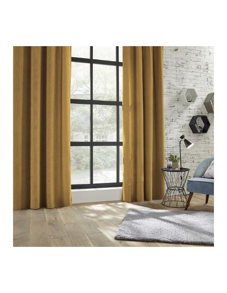 RIDEAU COTELE OCRE 140X260 HOME SWEET HOME Linge de maison