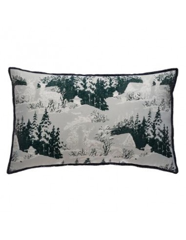 COUSSIN JACQUARD FORET 45X60CM HOME SWEET HOME Linge de maison