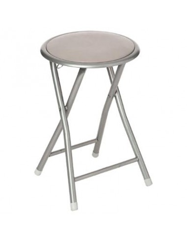 TABOURET PLIANT TAUPE HOME SWEET HOME Tabouret pliant