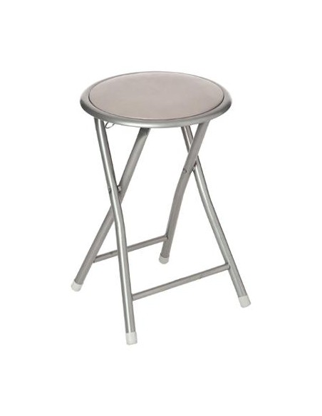 TABOURET PLIANT TAUPE HOME SWEET HOME Tabouret pliant