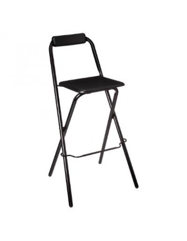 TABOURET DE BAR LOUNA NOIR HOME SWEET HOME Tabouret pliant