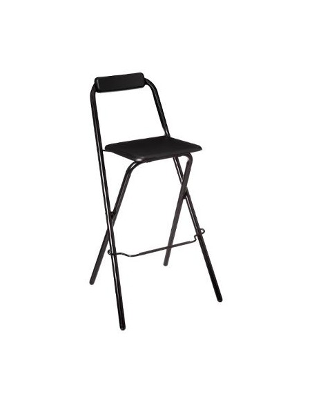 TABOURET DE BAR LOUNA NOIR HOME SWEET HOME Tabouret pliant