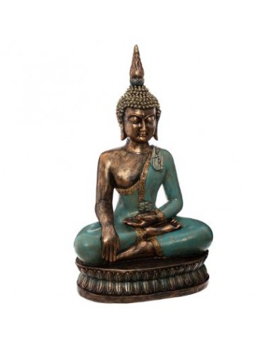 BOUDDHA ASSIS RESINE H72,5CM HOME SWEET HOME Objet de décoration