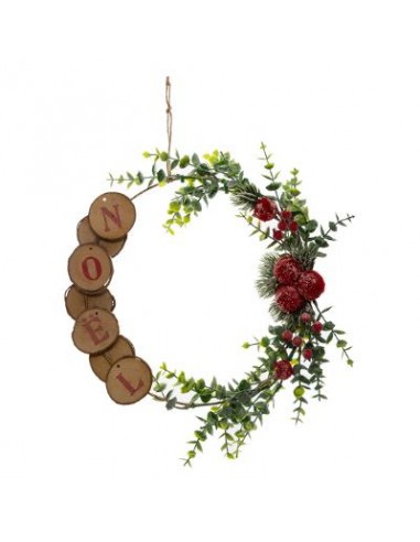 COURONNE BRANCHE NOEL RONDIN (D25CM) HOME SWEET HOME Noel