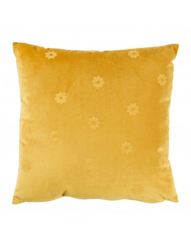 COUSSIN VELOURS JAUNE 40X40 HOME SWEET HOME Linge de maison