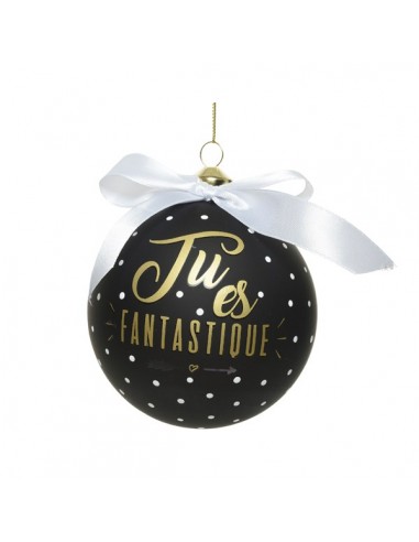 BOULE EN VERRE TU ES FANTASTIQUE HOME SWEET HOME Noel