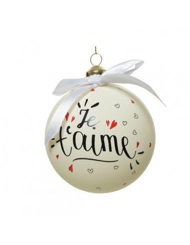 BOULE EN VERRE JE T\'AIME HOME SWEET HOME Noel