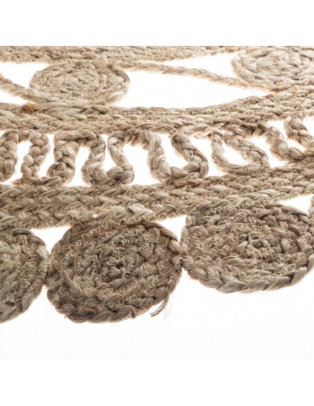 Tapis \"Ritual\" en jute D120 cm HOME SWEET HOME Objet de décoration