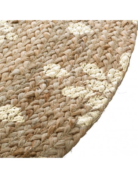 Tapis \"Shine\" en jute D115 cm HOME SWEET HOME Objet de décoration