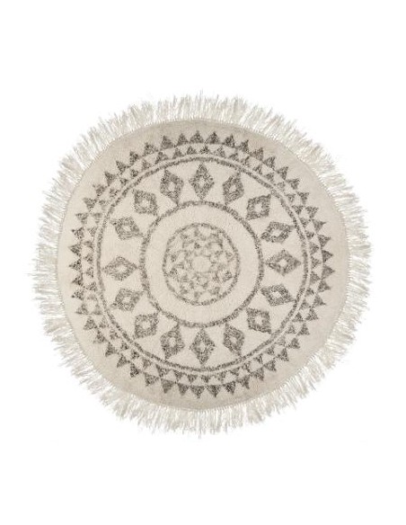 Tapis \"Etnik\" en coton D120 cm HOME SWEET HOME Objet de décoration