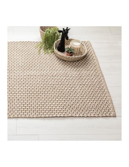 Tapis croisillon en jute 120x170 cm HOME SWEET HOME Objet de décoration