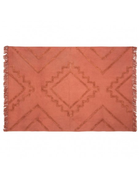 Tapis en coton tufté \"Inca\" terracota 120x170 cm HOME SWEET HOME Objet de décoration