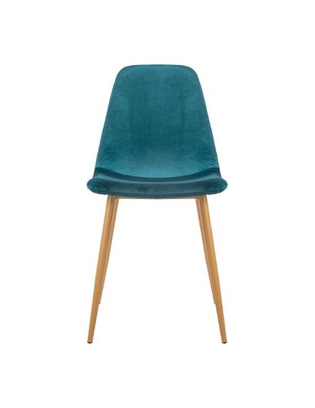 Chaise \"Roka\" bleu canard (EN VELOURS) HOME SWEET HOME Chaises & Tabourets