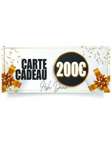 Carte cadeau 200 $ - Tranche de bois