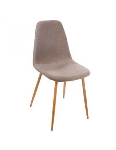 Chaise \"Taho/Roka\" taupe clair HOME SWEET HOME Chaises & Tabourets