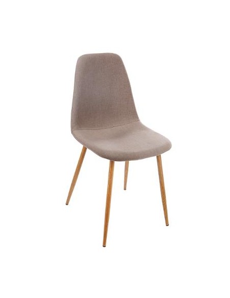 Chaise \"Taho/Roka\" taupe clair HOME SWEET HOME Chaises & Tabourets