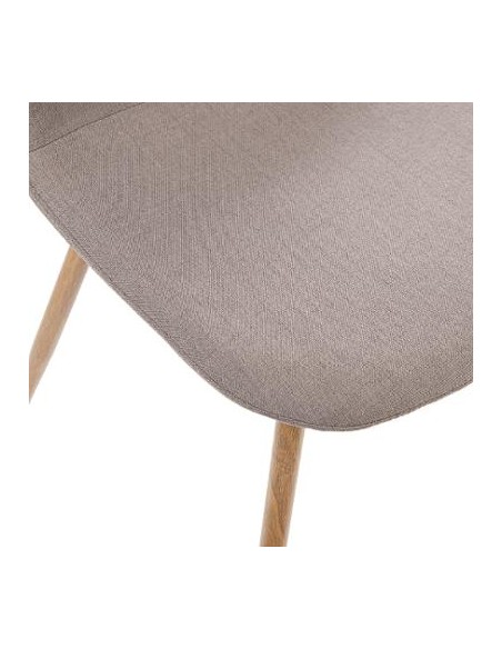 Chaise \"Taho/Roka\" taupe clair HOME SWEET HOME Chaises & Tabourets