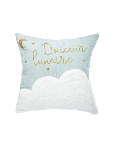 COUSSIN 40 X 40 VELVET HOME SWEET HOME Chambre pour enfant