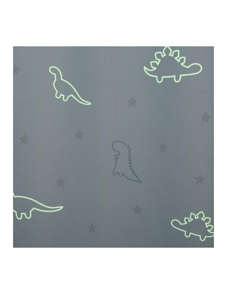 RIDEAU phosphorescent GLOW DINO 140X250cm HOME SWEET HOME Chambre pour enfant