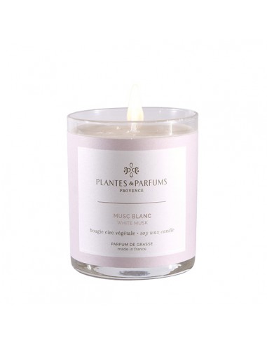 Bougie Végétale Parfumée 180g - Musc Blanc HOME SWEET HOME Bougies Végétales Parfumées - 180g