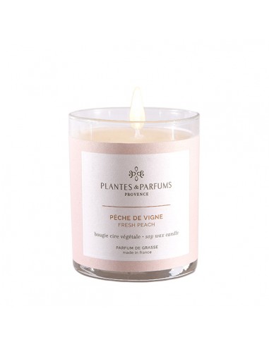 Bougie Végétale Parfumée 180g - Pêche de Vigne HOME SWEET HOME Bougies Végétales Parfumées - 180g