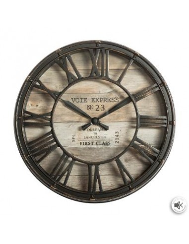 HORLOGE PLASTIQUE VINTAGE D21cm HOME SWEET HOME Objet de décoration