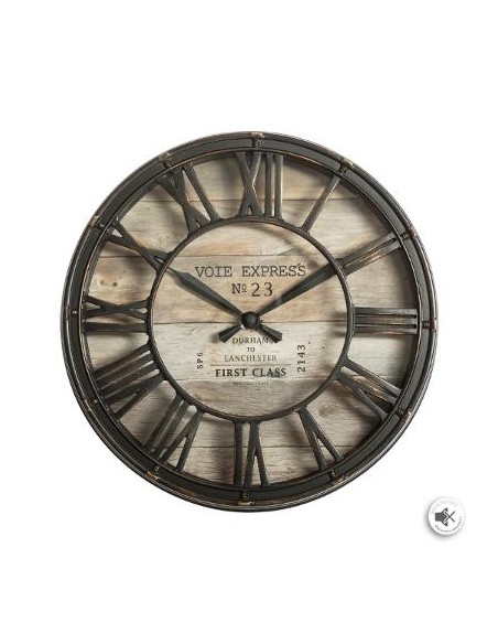 HORLOGE PLASTIQUE VINTAGE D21cm HOME SWEET HOME Objet de décoration