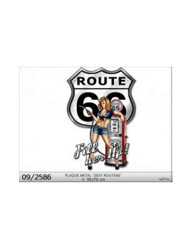 PLAQUE METAL 35X70CM \"SEXY ROUTE66\" HOME SWEET HOME Objet de décoration