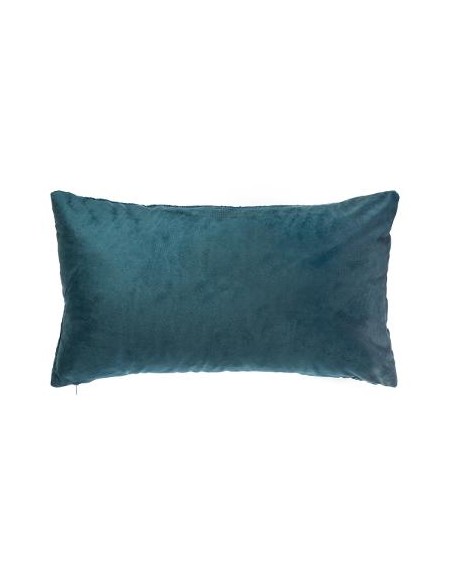 COUSSIN VELOURS PLISSE BLEU 30X50cm HOME SWEET HOME Linge de maison