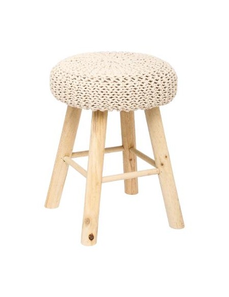 TABOURET SUZETTE BEIGE HOME SWEET HOME Chaises & Tabourets