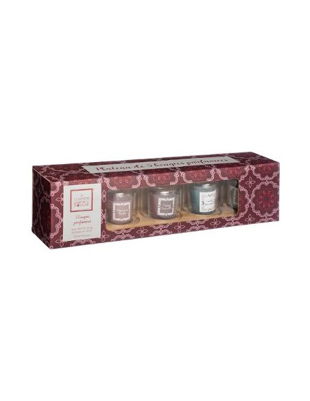 BOUGIE PARFUME VERRE+CLOCHE X5 50G HOME SWEET HOME Objet de décoration