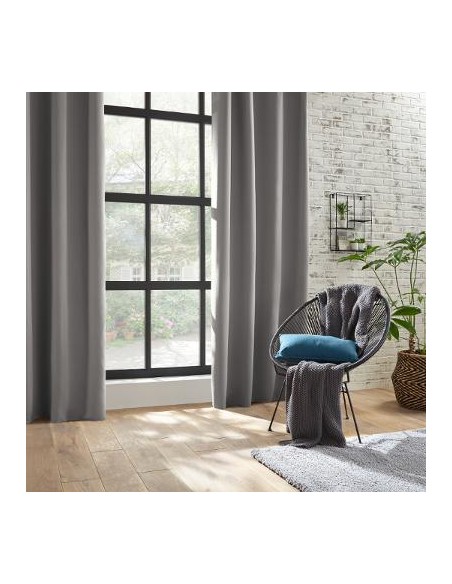 RIDEAU OCC GRIS140X260cm HOME SWEET HOME Linge de maison