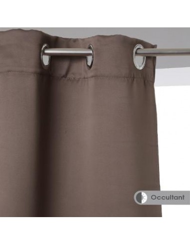 RIDEAU OCC TAUPE140X260cm HOME SWEET HOME Linge de maison