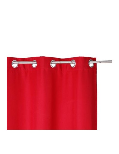 RIDEAU ISOLANT ROUGE 140X260cm HOME SWEET HOME Linge de maison