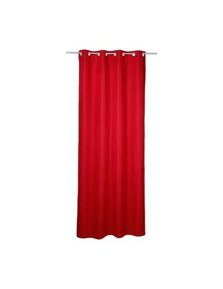 RIDEAU ISOLANT ROUGE 140X260cm HOME SWEET HOME Linge de maison