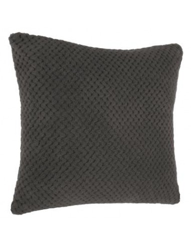 COUSSIN POPCORN 38X38 cm (GRIS FONCE) HOME SWEET HOME Linge de maison