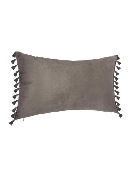 COUSSIN VEL SPIRIT GRIS FONCE 30X50cm HOME SWEET HOME Linge de maison