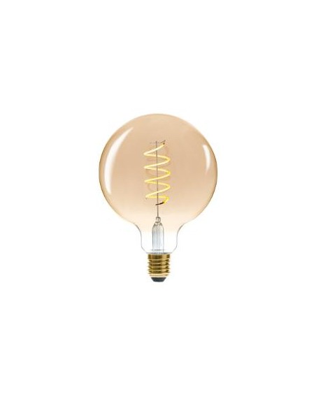 Ampoule LED \"Globe\" ambrée, filament torsadé E27 D13 cm HOME SWEET HOME Luminaires & Suspensions