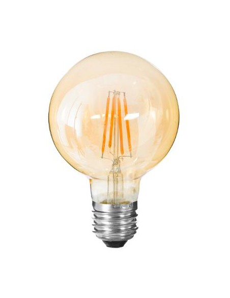 Ampoule LED \"Globe\" ambrée, filament droit E27 D10 cm HOME SWEET HOME Luminaires & Suspensions