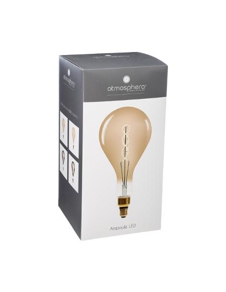 AMPOULE LED \"POIRE\" AMBREE FILAMENT TORSADE E27 HOME SWEET HOME Luminaires & Suspensions