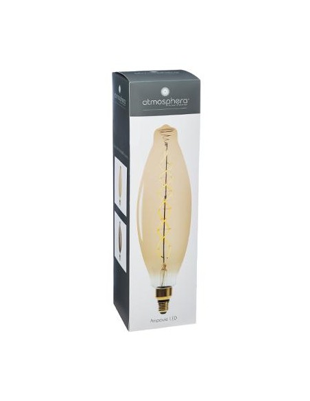 Ampoule LED \"Amande\" ambrée, filament torsadé E27 HOME SWEET HOME Luminaires & Suspensions